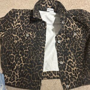 Steve Madden Animal Print Jacket short sleeve never been worn